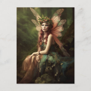 Woodland Fairy Fantasy Art Briefkaart