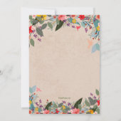 Woodland Fairy Invitation Kaart (Achterkant)