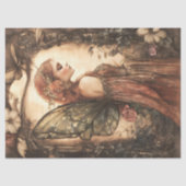  Woodland Fairy met Rozen Decoupage Tissuepapier (Voorkant)