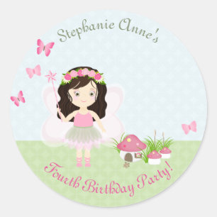Woodland Fairy Princess Ronde Sticker