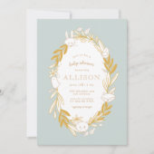 Woodland Fairytale Baby shower Invitation Kaart (Voorkant)