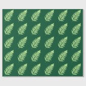 Woodland Fern 1, Emerald and Light Green Cadeaupapier (Vlak)