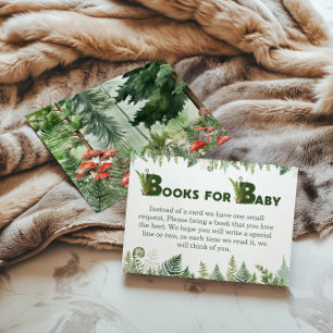 Woodland Fern Books voor Baby Forest Green Mushroo Informatiekaartje