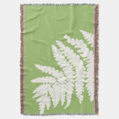 Woodland Fern Leaf aangepaste achtergrond kleuren Deken (Voorkant Verticaal)