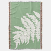 Woodland Fern Leaf aangepaste achtergrond kleuren Deken (Voorkant Verticaal)