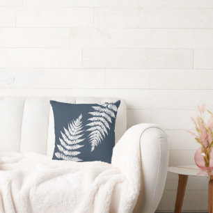 Woodland Fern Leaf aangepaste achtergrond kleuren Kussen