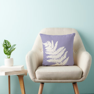 Woodland Fern Leaf aangepaste achtergrond kleuren Kussen