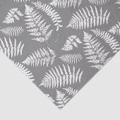 Woodland Fern Pattern, Grey / Grey and White Tissuepapier (Detail)