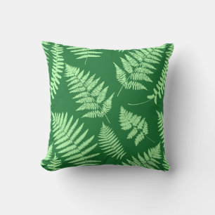 Woodland Fern Pattern, Light and Dark Green Buitenkussen