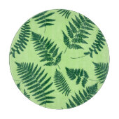 Woodland Fern Pattern, Light Green en Emerald Snijplank (Voorkant)