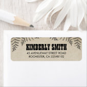 Woodland Ferns Rustiek Land Etiket (Insitu)