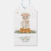 Woodland Fluff Sheep Cadeaulabel (Achterkant)