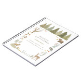 Woodland Forest Animaux Baby shower Livre d'invité (Côté gauche)