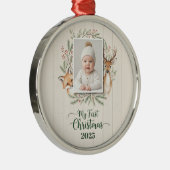 Woodland Forest Baby’s First Christmas Ornament (Rechts)