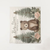 Woodland Forest Beer Wandkleed (Voorkant)