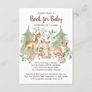 Woodland Forest Dieren Boek voor Baby Kaart