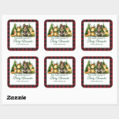 Woodland Forest Dieren Douche Plaid Boek Labels (Vel)
