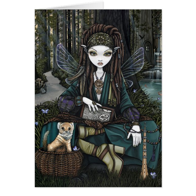Woodland Forest Fairy Bohemian Dreadlocks Zoti (Voorkant)