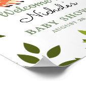 Woodland Forest Fox Boy Baby shower Affiche de bie (Coin)