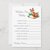 Woodland Forest Fox veut la carte bébé (Devant)