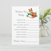 Woodland Forest Fox veut la carte bébé (Debout devant)