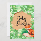 Woodland Forest Fox veut la carte bébé (Dos)