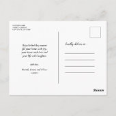 Woodland Forest Greenery Baby Deer Pine Briefkaart (Achterkant)