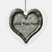 Woodland Forest Heart Keramisch Ornament (Achterkant)