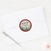 Woodland Forest houthakker dank u Sticker (Envelop)