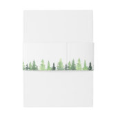 Woodland Forest Mountain bruiloft Uitnodigingen Wikkel (Achterkant Voorbeeld)