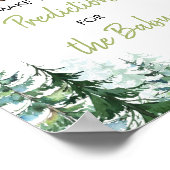 Woodland Forest Oh Boy Shower Voorspelling voor Ba Poster (Hoek)