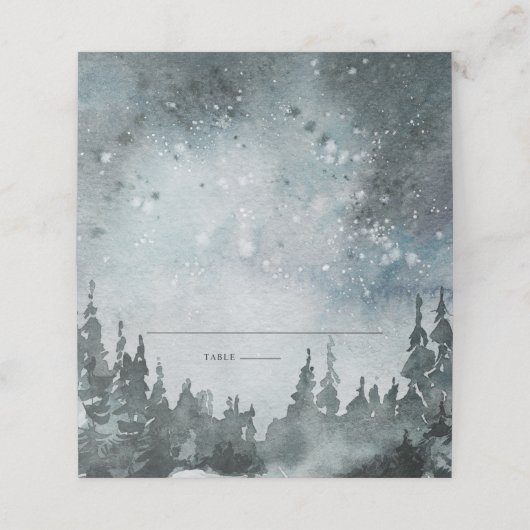 Woodland Forest Place Card (Buitenkant ongevouwen)