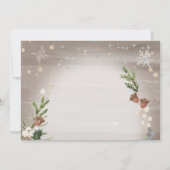 Woodland Forest Sparkle Baby shower Invitation (Achterkant)