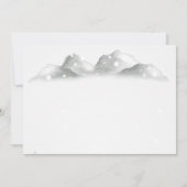 Woodland Forest String Light Wedding Kaart (Achterkant)