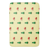 Woodland Forest Tree Pattern – Gezellig Natuur ont Badmat (Voorkant Verticaal)