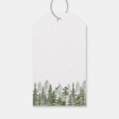 Woodland Forest Wedding Green Cadeaulabel (Achterkant)