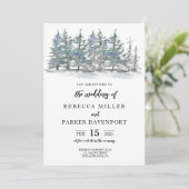 Woodland Forest Wedding Invitation Kaart (Staand voorkant)