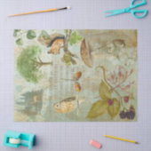 Woodland Forest Wildlife Squirrel, Owl, ontkoppeli Tissuepapier (Craft)