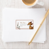 Woodland Fox Adresetiketten Etiket (Insitu)