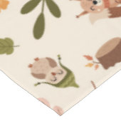 Woodland Fox Automne Thème Nappe Neutre (Angle)