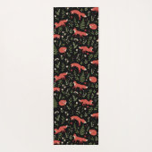 Woodland Fox Botanical Pattern Yogamat (Achterkant)