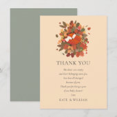 Woodland Fox Cub Baby shower Merci poème (Devant / Derrière)