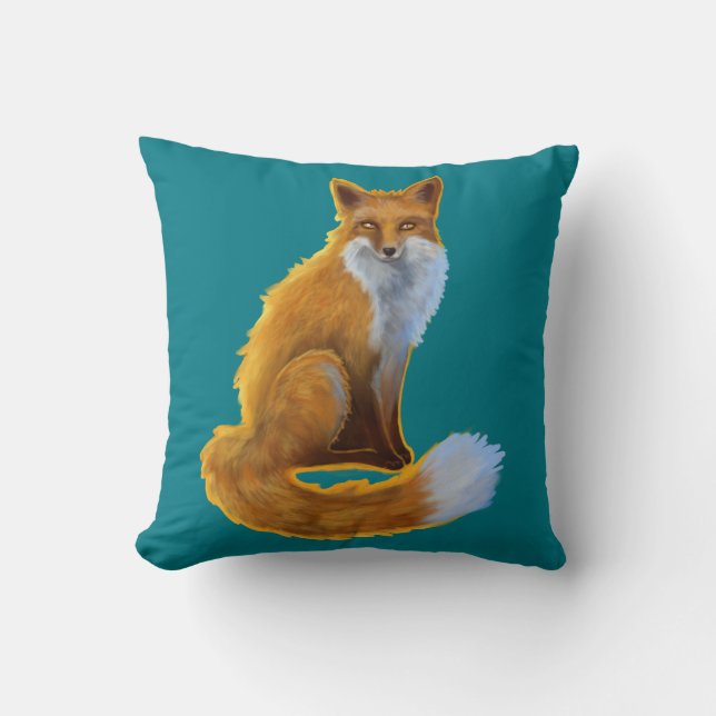 Woodland Fox Cushion Kussen (Voorkant)