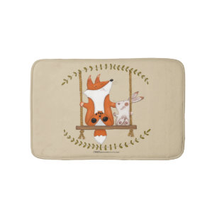 Woodland Fox en Bunny Swing Badmat
