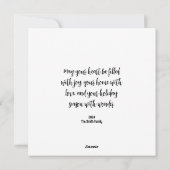 Woodland Fox Flat Kerstkaart (Achterkant)