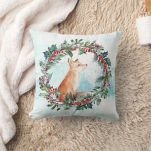 Woodland Fox Holiday Kussen
