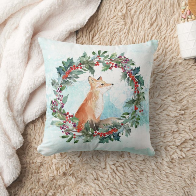 Woodland Fox Holiday Kussen (Deken)