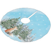 Woodland Fox Kerstmis Kerstboom Rok (Gekanteld)