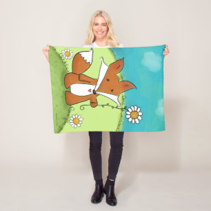 Woodland Fox Little Love voor jou Fleece Deken