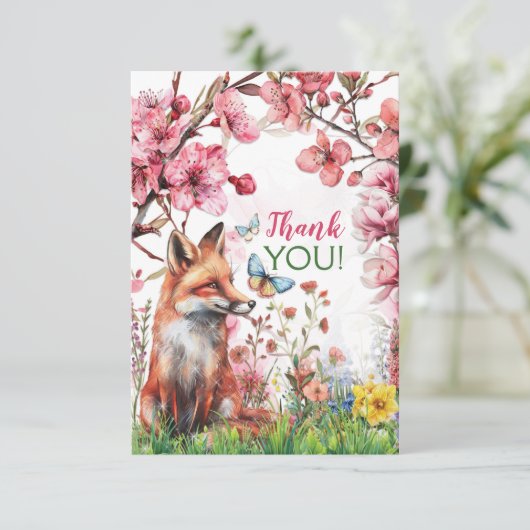 Woodland Fox Merci Notes (Debout devant)